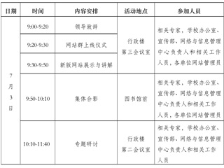 关于举行高校信息化建设与发展研讨会暨beat365在线唯一官网登录网站群上线仪式的通知