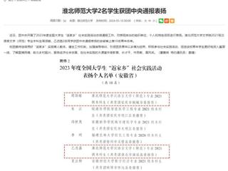安徽教育网：beat365在线唯一官网登录2名学生获团中央通报表扬