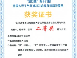 全国二等奖！beat365官网学子在A类赛事全国大学生节能减排社会实践与科技竞赛中喜获佳绩